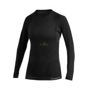 Терморубашка жіноча Craft Warm CK Wool Round Neck чорна