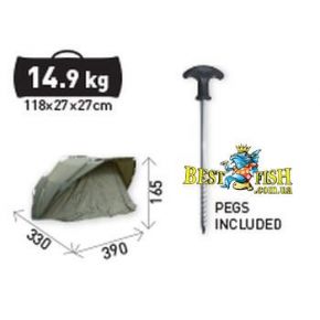 Намет коропова Carp Zoom Carp Expedition Bivvy 3 + 1, 390x330x165cm