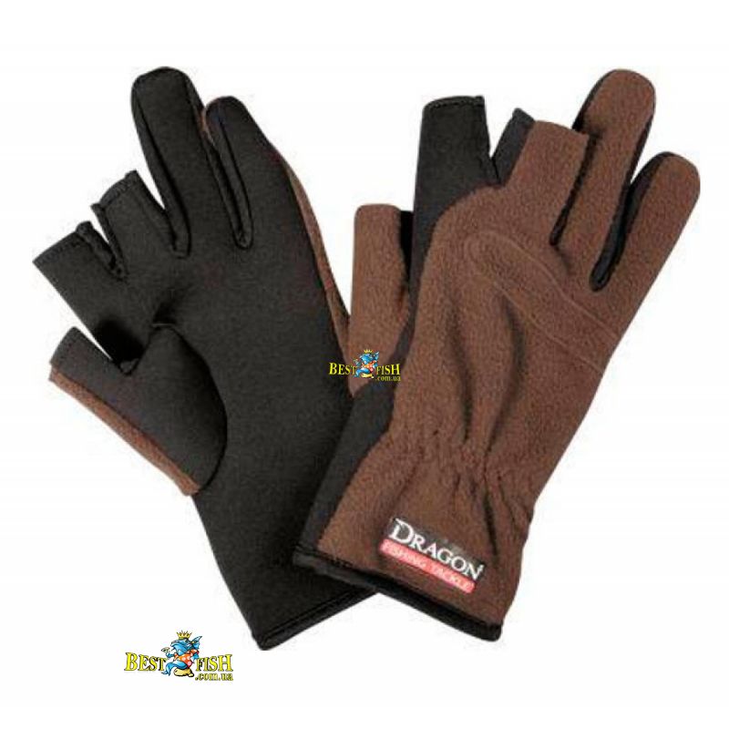 Рукавички Dagon флісові теплі коричневі Рукавички Dagon флісові теплі коричневі