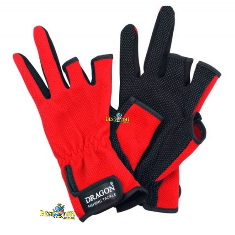 Рукавички Dragon 3-х палие червоні Рукавички Dragon 3-х палие червоні
