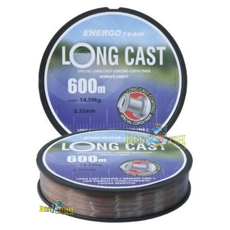 Волосінь Energo Team LONG CAST 0,20 mm 600m Волосінь Energo Team LONG CAST 0,20 mm 600m
