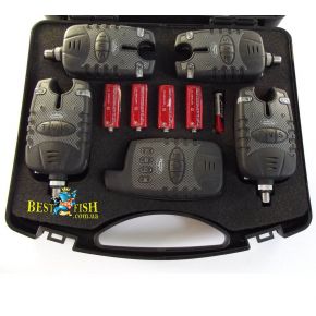 Набір сигналізаторів клювання Fishing Roi 4 + 1 Набір сигналізаторів клювання Fishing Roi 4 + 1