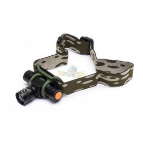 Налобний ліхтарик Bailong Police BL-6660 + Камуфляжний чохол