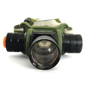 Налобний ліхтарик Bailong Police BL-6660 + Камуфляжний чохол