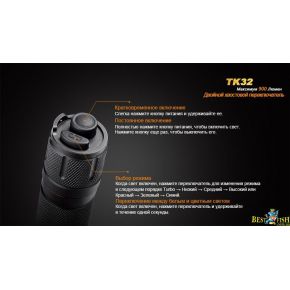 Фонарь тактический Fenix TK32 XM-L2 U2