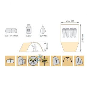 Палатка Holiday MAERO 4