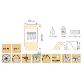 Палатка Holiday ROCK 3