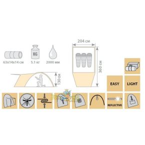 Палатка Holiday SATURN 3