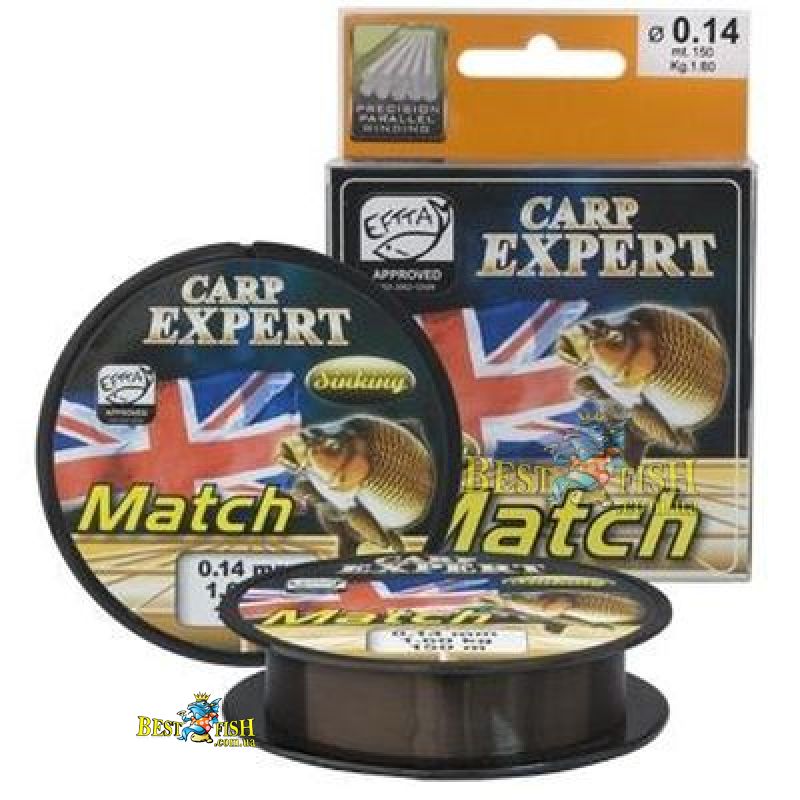 Волосінь Carp Expert MATCH sinking 0,14mm 150м Волосінь Carp Expert MATCH sinking 0,14mm 150м
