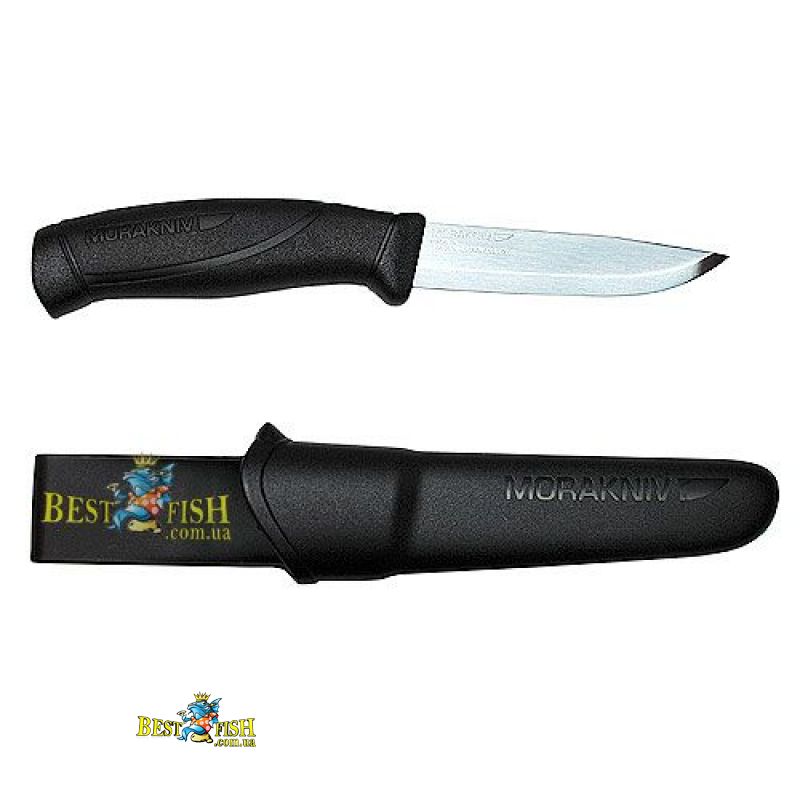 Нож универсальный в пластиковых ножнах MoraKNIV COMPANION BLACK Нож универсальный в пластиковых ножнах MoraKNIV COMPANION BLACK