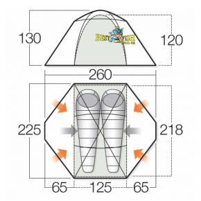 Палатка Vango Mistral 200 Terracotta
