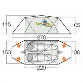 Палатка Vango Nemesis 200 Cactus Палатка Vango Nemesis 200 Cactus
