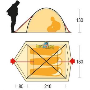 Палатка Ferrino Kalahari 3 Green