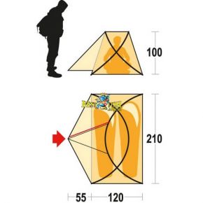 Намет Ferrino Maverick 2 (10000) Orange / Gray