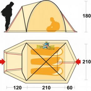 Палатка Ferrino Shaba 3 Blue