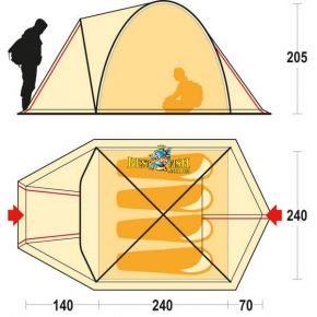 Палатка Ferrino Shaba 4 Alu Blue