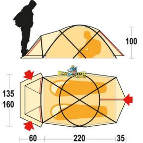 Палатка Ferrino Snowbound 2 (8000) Orange