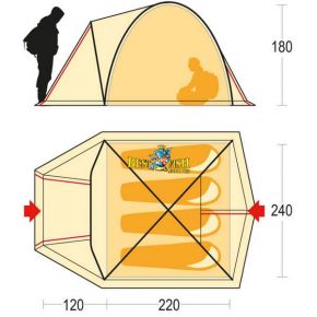 Намет Ferrino Tenere 4 Green
