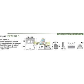 Палатка High Peak Benito 5 Gray Палатка High Peak Benito 5 Gray