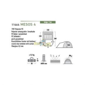 Палатка High Peak Mesos 4 Палатка High Peak Mesos 4