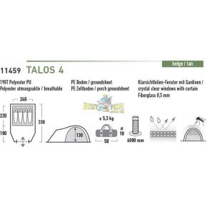 Палатка High Peak Talos 4