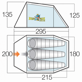 Палатка Vango Ark 300 River