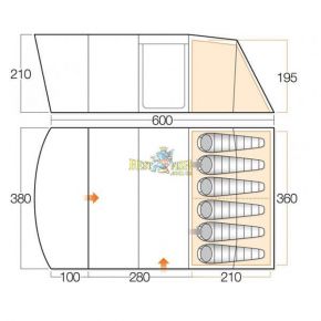 Палатка Vango Avington 600 Herbal