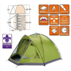 Палатка Vango Berkeley 500 Herbal Палатка Vango Berkeley 500 Herbal