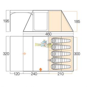 Палатка Vango Calder 500 Herbal
