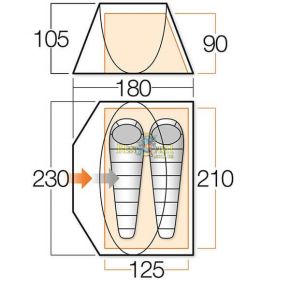 Палатка Vango Pop 200 DS River Палатка Vango Pop 200 DS River