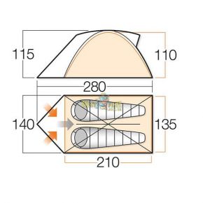Палатка Vango Rock 200 River Палатка Vango Rock 200 River