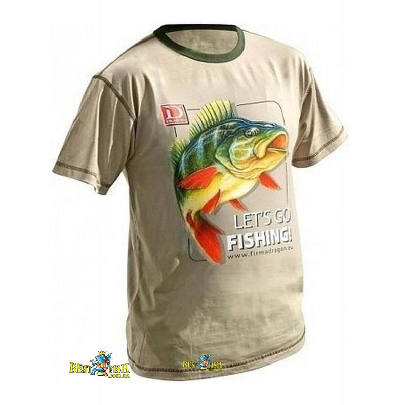 Футболка Dragon Окунь бежева Футболка Dragon Окунь бежева
