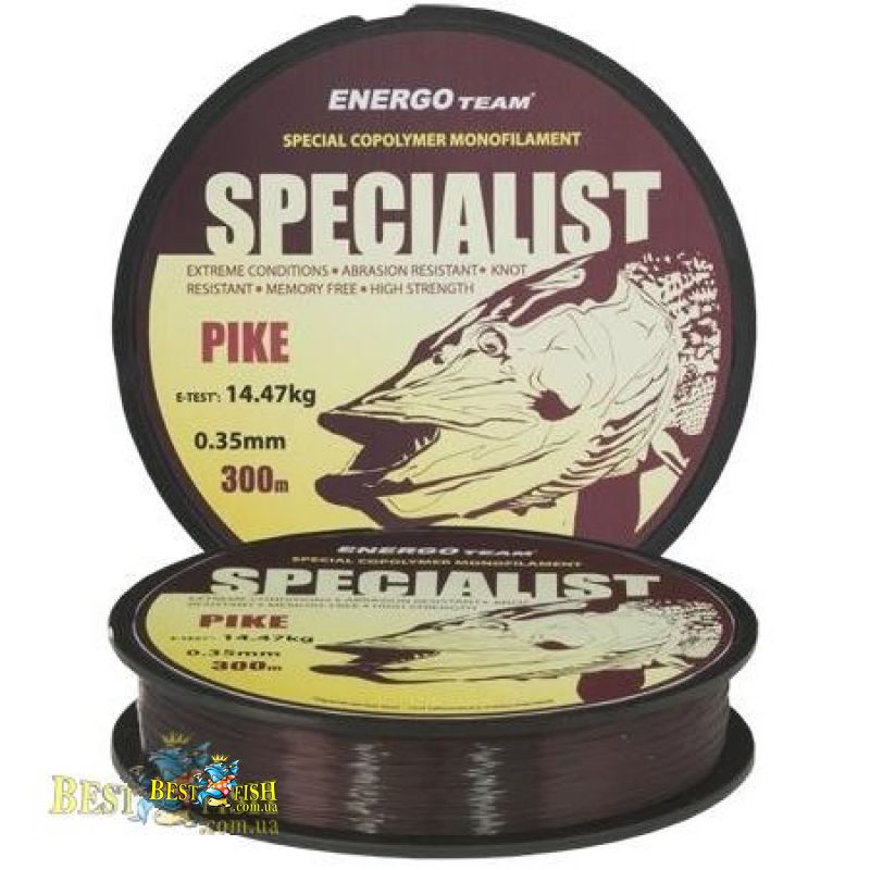 Волосінь Energo Team SPECIALIST PIKE 0,25 mm 300m Волосінь Energo Team SPECIALIST PIKE 0,25 mm 300m