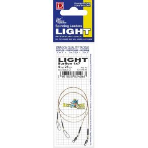 Повідець Dragon 7x7 Surf AFW 9kg LIGHT 30cm (2шт)