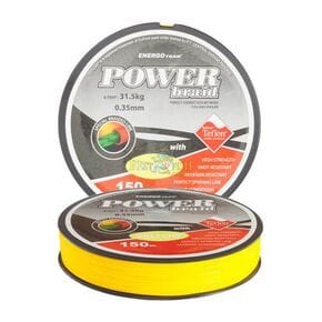 Шнур EnergoTeam Power Braid Teflon 0,20mm 150m yellow (30900120)