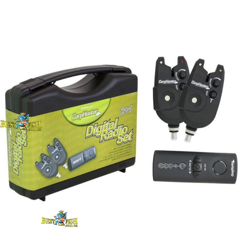 Набір сигналізаторів клювання Energo Team Carp Hunter Radio Digital Szett 3 + 1 Набір сигналізаторів клювання Energo Team Carp Hunter Radio Digital Szett 3 + 1