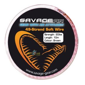 Материал для поводков Savage Gear 49 STRAND WIRE 10м 6,81кг/7х7