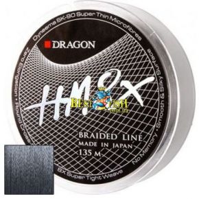 Шнур Dragon HM 8X сірий 0,16мм 16,80кг 135м Шнур Dragon HM 8X сірий 0,16мм 16,80кг 135м