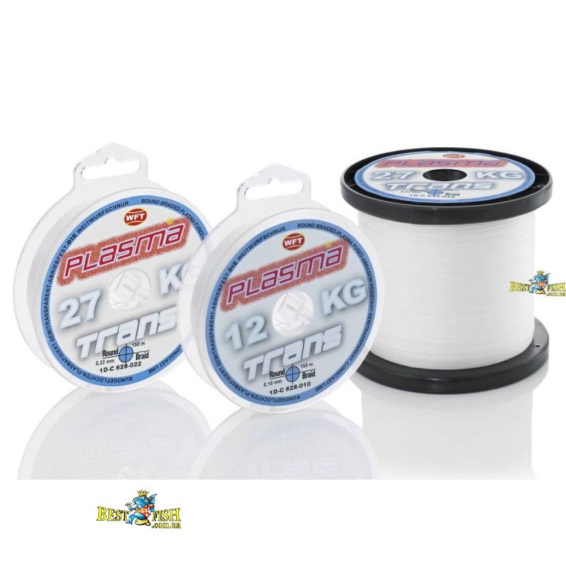 Плетеный шнур WFT Plasma Trans 0,22мм 27кг 3000м Плетеный шнур WFT Plasma Trans 0,22мм 27кг 3000м