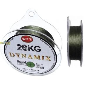 Плетений шнур WFT Round Dynamix Exact 0,30мм 26кг 350м