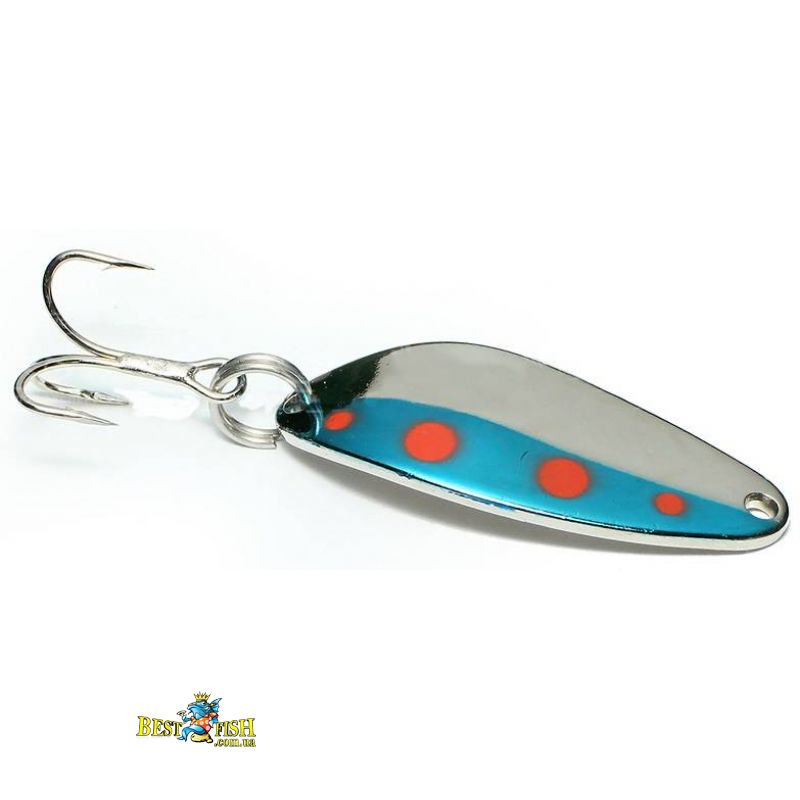 Блешня Acme Little Cleo 3.5г Orange Dot / Blue Nickel Блешня Acme Little Cleo 3.5г Orange Dot / Blue Nickel