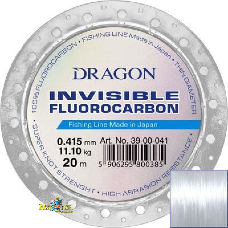 Волосінь Dragon Invisible Fluorocarbon 20 м 0.45 мм 11.80 кг (TPO-39-00-045) Волосінь Dragon Invisible Fluorocarbon 20 м 0.45 мм 11.80 кг (TPO-39-00-045)