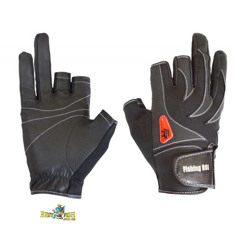 Рукавичка спінінгіста Fishing ROI WK-05 black XL (c 2 пальці.) Рукавичка спінінгіста Fishing ROI WK-05 black XL (c 2 пальці.)