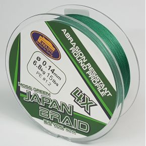 Шнур Lineaeffe Japan Braid 4X 150m 0.14mm / 6.80kg зелений