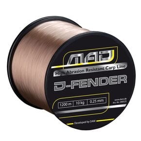 Волосінь DAM MAD D-Fender Carp Line 1600m 0.28mm / 5.5kg коричневий