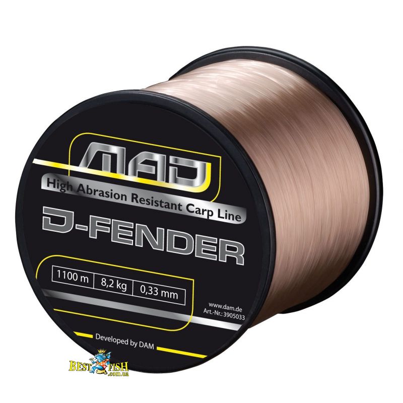 Волосінь DAM MAD D-Fender Carp Line 1000m 0.35mm / 9kg коричневий Волосінь DAM MAD D-Fender Carp Line 1000m 0.35mm / 9kg коричневий