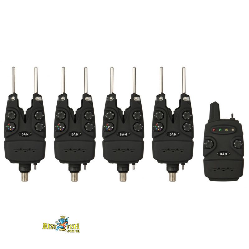 Набір сигналізаторів в кейсі DAM Multi-Color Wireless Alarm Set 4 + 1 Набір сигналізаторів в кейсі DAM Multi-Color Wireless Alarm Set 4 + 1