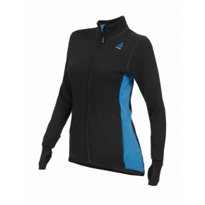 Джемпер жен. Aclima HotWool 400G Jacket Woman Black/Blue Sapphire S