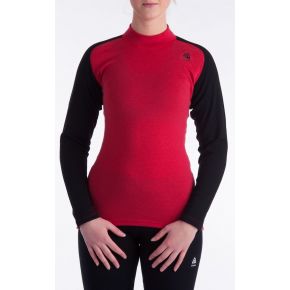 Термофутболка жен. Aclima WarmWool Crew Neck Woman Cerise/Black XS