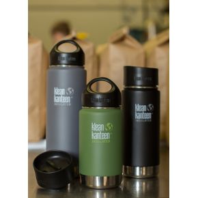 Термофляга Klean Kanteen Wide Vacuum Insulated Cafe Cap Shale Black (matt) 592 ml